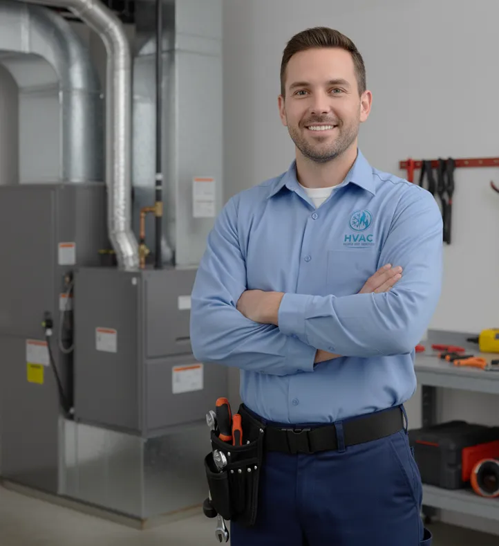 HVAC technician Jacob Nelson ready to help